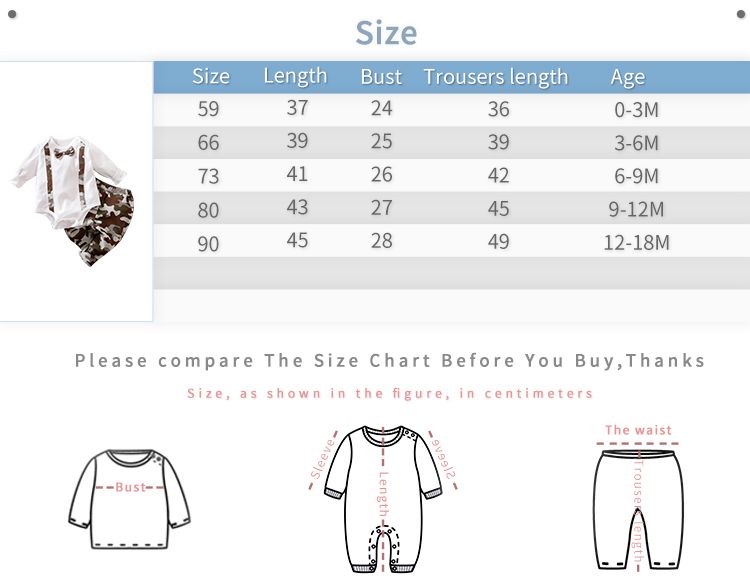 2Pcs Baby Boy Long sleeve Jumpsuit Pants Clothing Set