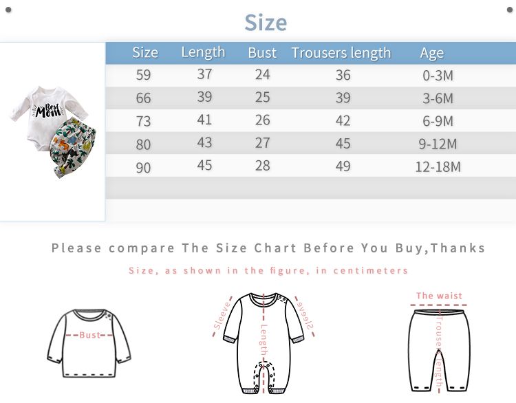 2-Piece Unisex Best-Mom Printed White Bodysuit And Jungle Safari Pajama Set