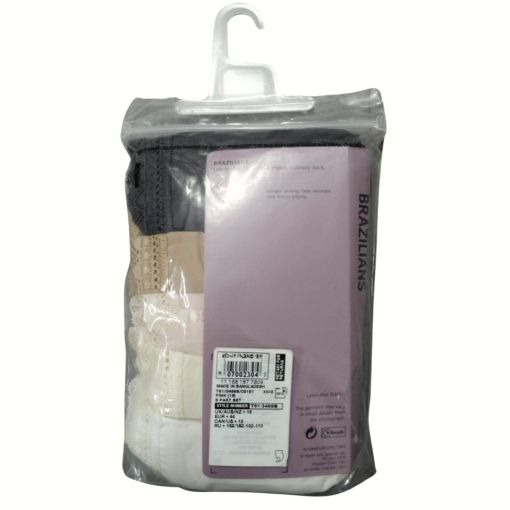 M&S 5 Pack Brazilian Microfibre and Lac