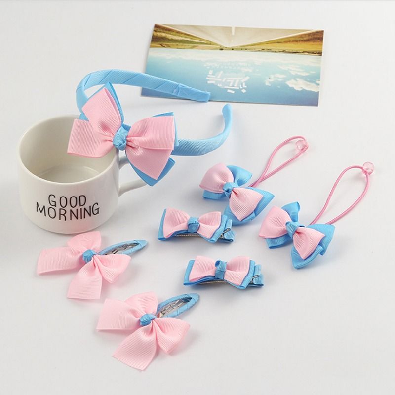 Cute 7-Piece Pack Baby Girl Hair Band & Clips Sets ( 1 Year – 5 Year )