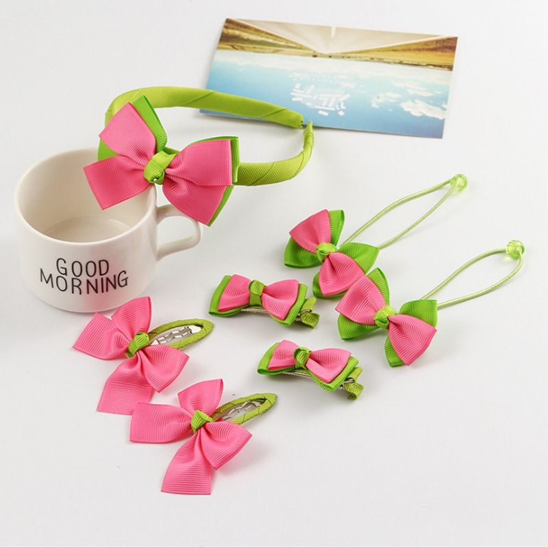 Cute 7-Piece Pack Baby Girl Hair Band & Clips Sets ( 1 Year – 5 Year )