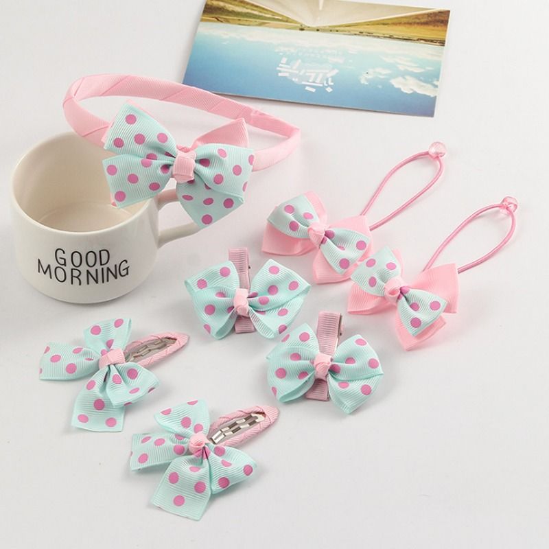Cute 7-Piece Pack Baby Girl Hair Band & Clips Sets ( 1 Year – 5 Year )