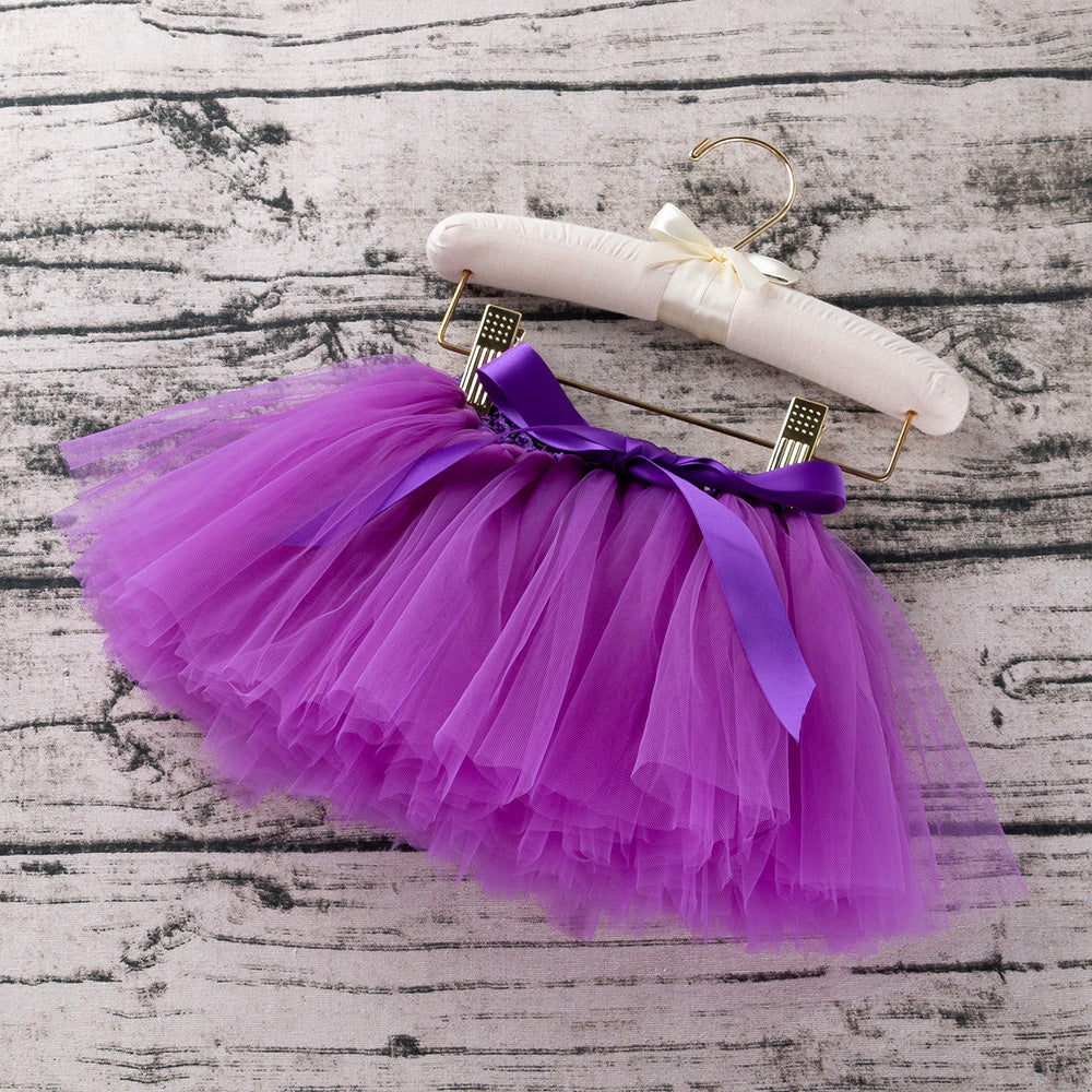 Baby Girl's Solid Tassel Skirt in Purple for 1 to 2 Years