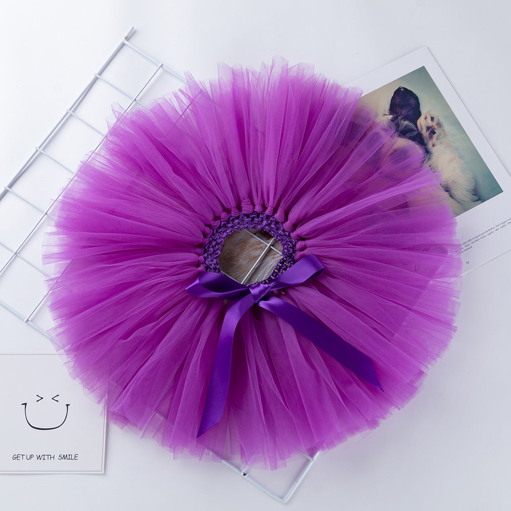 Baby Girl's Solid Tassel Skirt in Purple for 1 to 2 Years