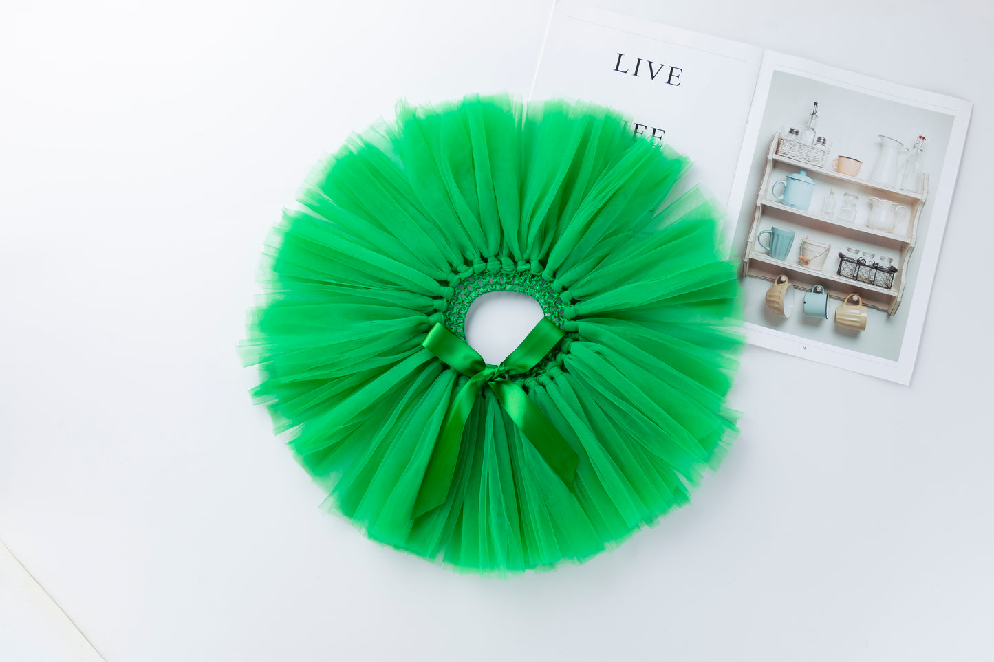 Baby Girl's Solid Tassel Skirt in Green for 1 to 2 Year