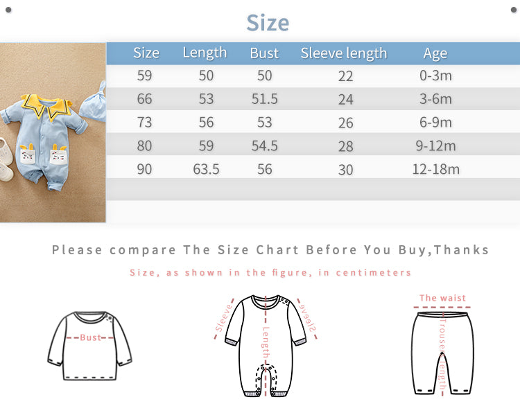 2-Piece Baby Girl/Boy 100% Cotton Starfish Pattern Romper + Hat Set