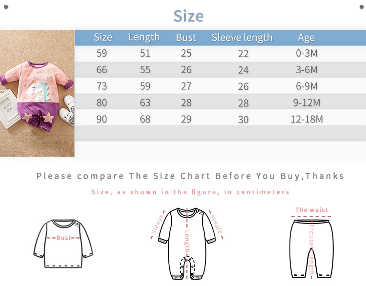 Baby Girl Unicorn Jumpsuit