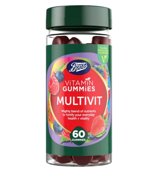 Boots Vitamin Gummies Multivit 60 Mixed Berry Gummies