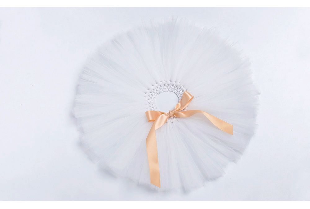 Baby Girl's Solid Tassel Skirt in White for 1 to 2 Year old