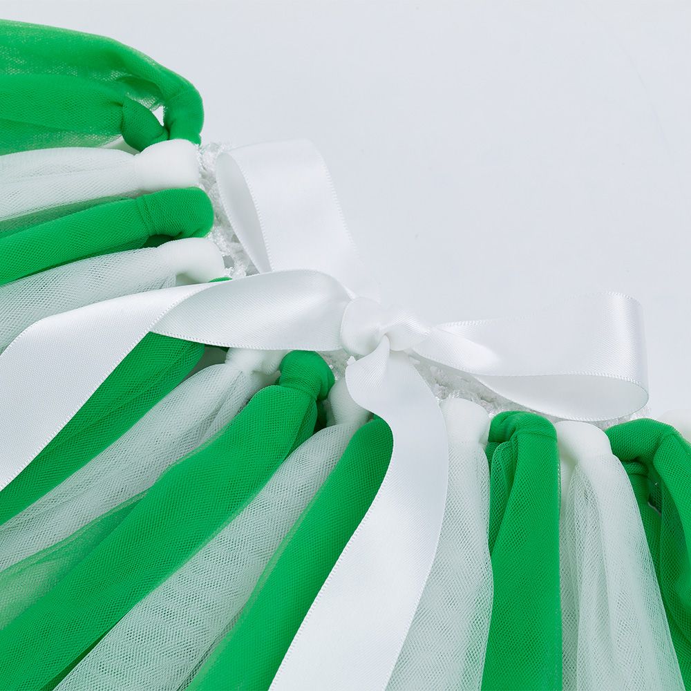 Baby Girl's Green & White Tassel Skirt (1-2 Years)