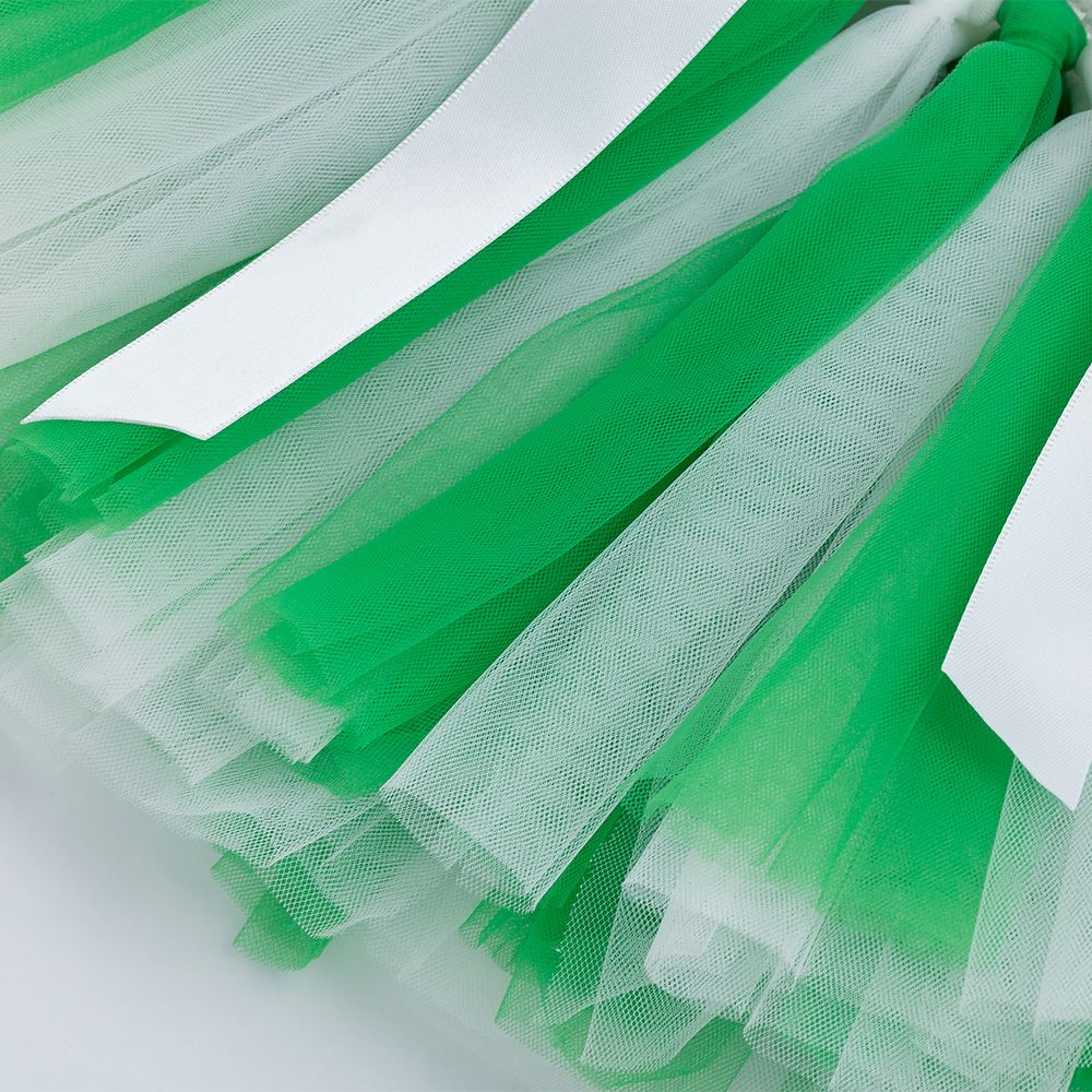 Baby Girl's Green & White Tassel Skirt (1-2 Years)