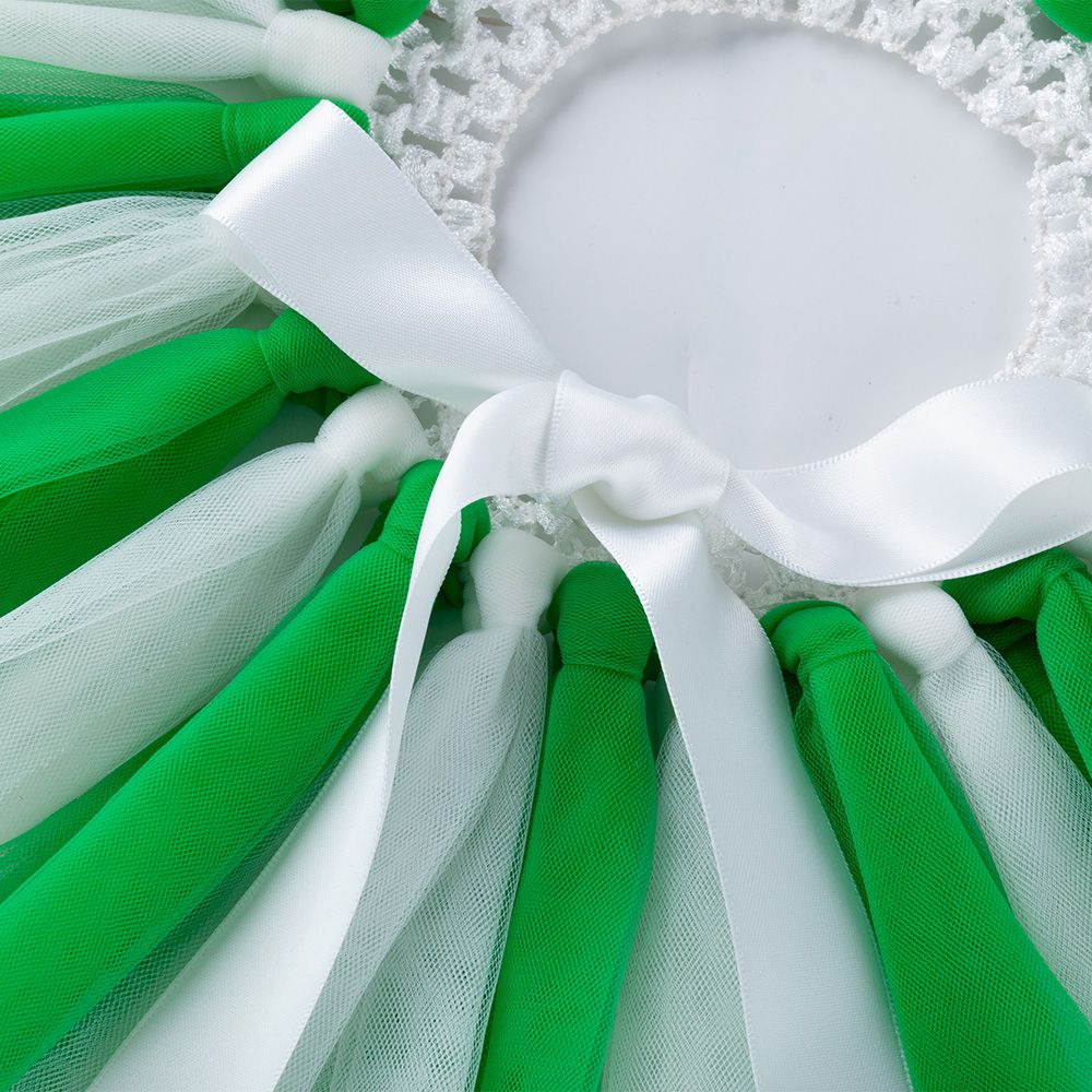 Baby Girl's Green & White Tassel Skirt (1-2 Years)
