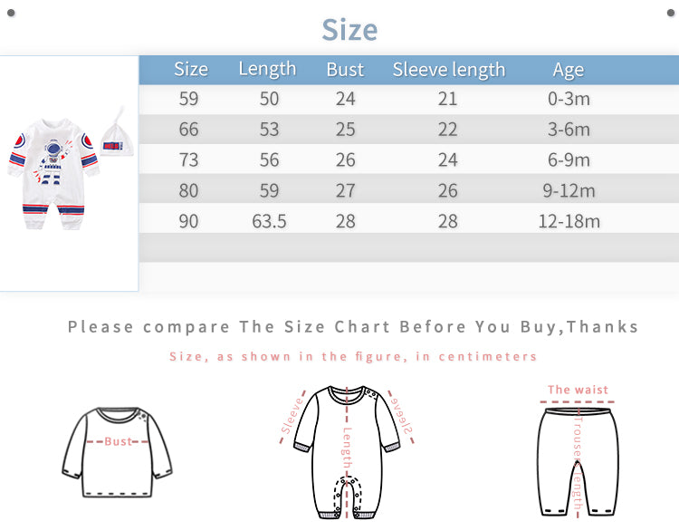 2-piece Baby Robot Romper + Hat Set