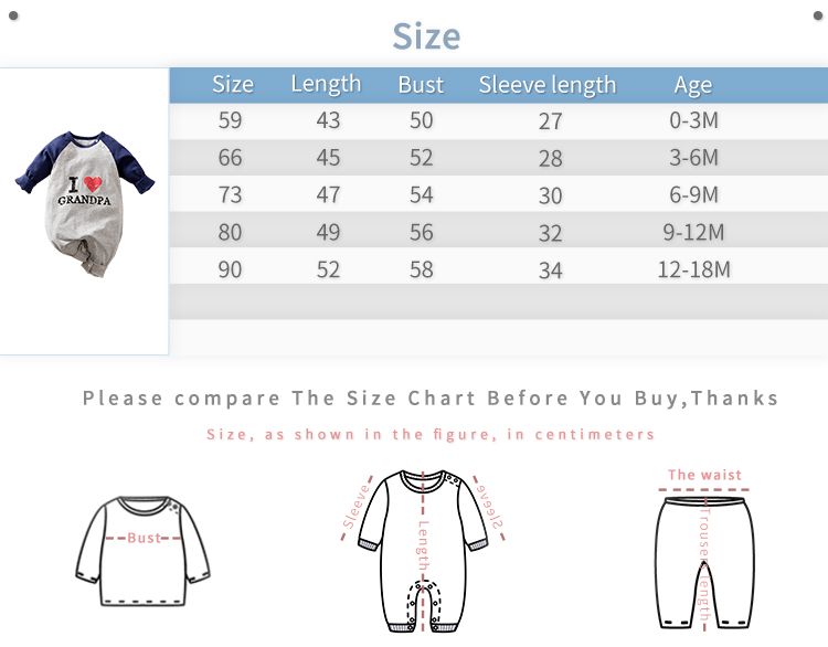 I love Grandpa Baby Boy/Girl Jumpsuit