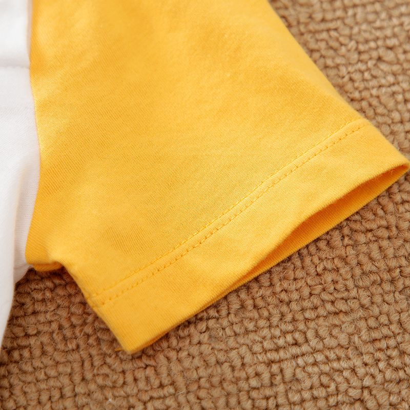 Elephant Print Short Sleeves Cotton Summer Bodysuit Romper