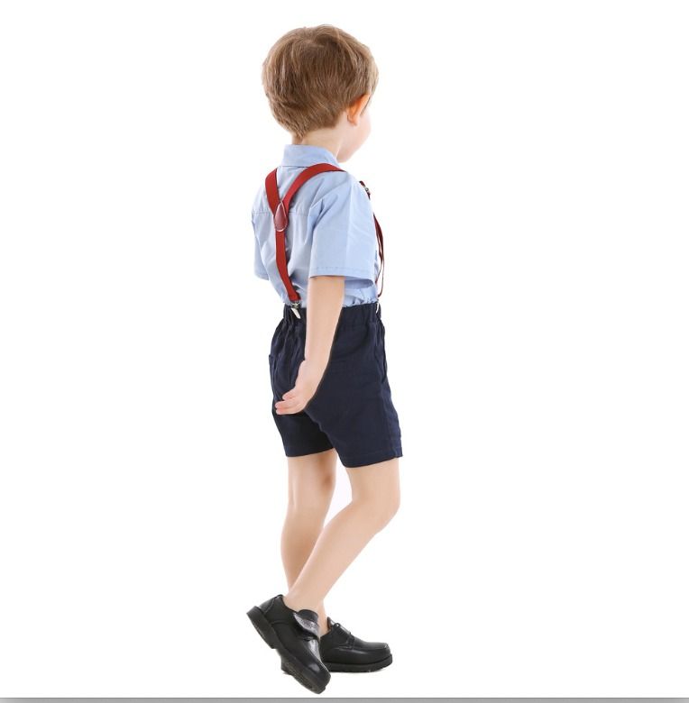 Baby Boy Formal Party Wear Suit With Bow Tie & Suspender