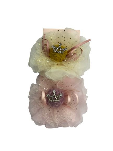 2-Piece Pack Baby Girl Toddler Hair-clips Multi Floral Handmade Hair Accessories