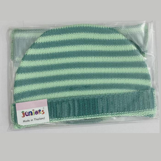 Newborn Baby Imported Knitted Winter Dark green/Green Hat