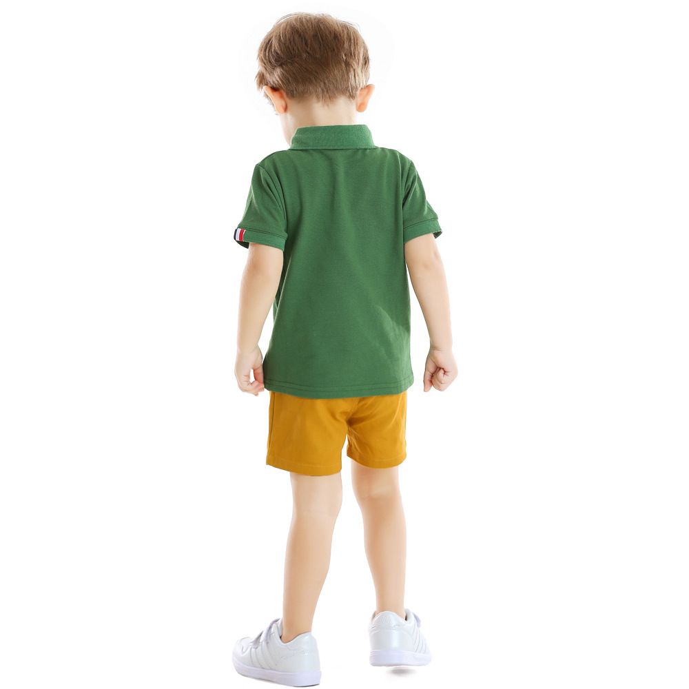 2-piece Baby / Toddler Boy Polo Shirt and Solid Shorts Set