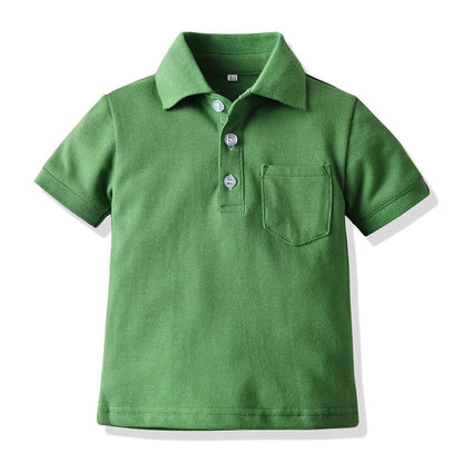 2-piece Baby / Toddler Boy Polo Shirt and Solid Shorts Set