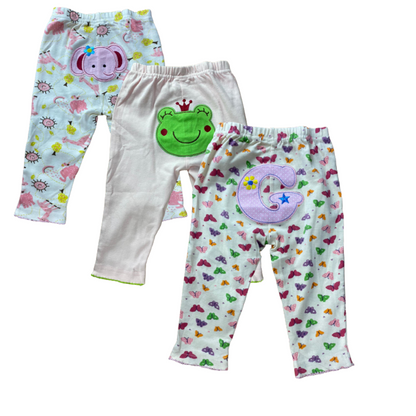 Pack Of 3 BABY GIRL Trousers