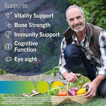 Centrum Advance 50 Plus Tablets Multivitamin & Mineral Supplements with 24 essential nutrients including vitamin 180 Tablets