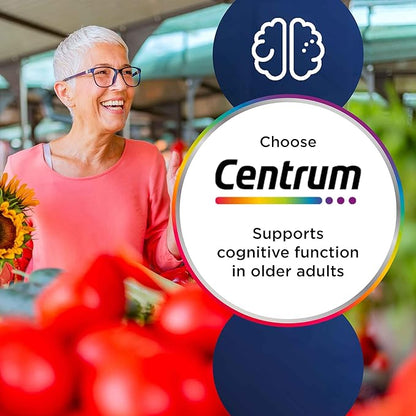 Centrum Advance 50 Plus Tablets Multivitamin & Mineral Supplements with 24 essential nutrients including vitamin 180 Tablets