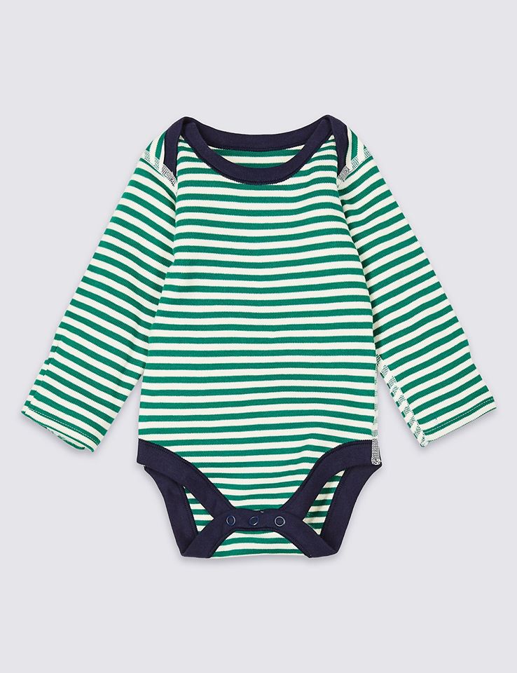 Marks and Spencer 5-Piece Pure Cotton Bodysuits (PREEMIE SIZE)