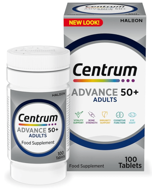 Centrum Advance 50 Plus Multivitamins And Minerals 100 Tablets
