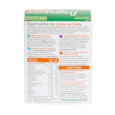 Vitabiotics Pregnacare ORIGINAL 90 TABLETS