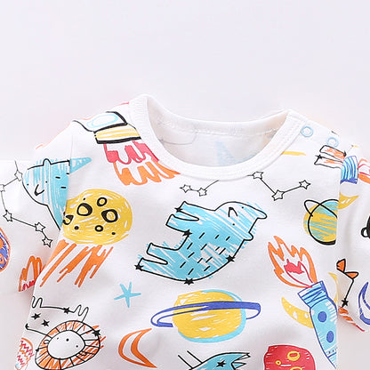 Stylish Cartoons Print Romper for Baby (0-12 Months)