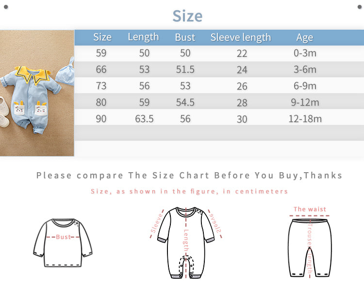 2-Piece Baby Girl/Boy 100% Cotton Starfish Pattern Romper + Hat Set