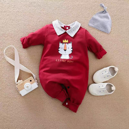 Little King Tiger Unisex Baby Romper