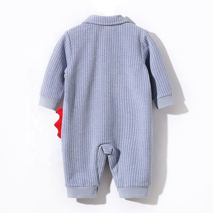 Baby Boy/Girl Trendy Dino Print Spring/Autumn Jumpsuit