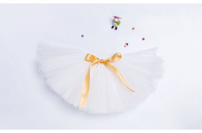 Baby Girl's Solid Tassel Skirt in White for 1 to 2 Year old