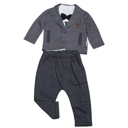 3-Piece Winter Baby Coat + Full Sleeves Shirt + Pajama