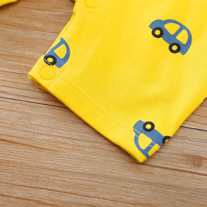 2-Piece Baby Boy/Girl Cartoon Cars Romper Bodysuit