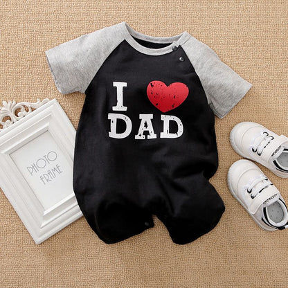 Baby Boy/Girl Father's Day Cotton Romper