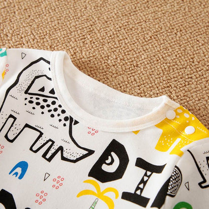 Baby Boy/ Baby girl Dino Print Safari Theme Jumpsuit Romper