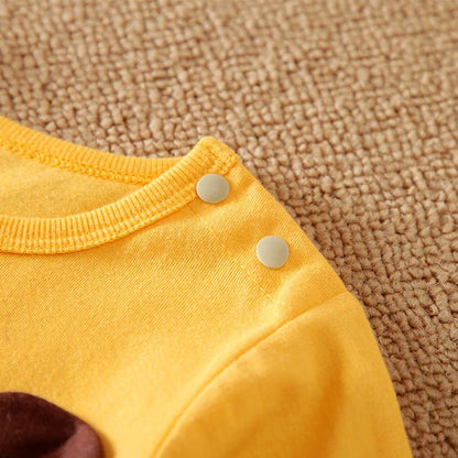 Baby Boy/Girl 100% Cotton Long-sleeve Cartoon Print Jumpsuits Set