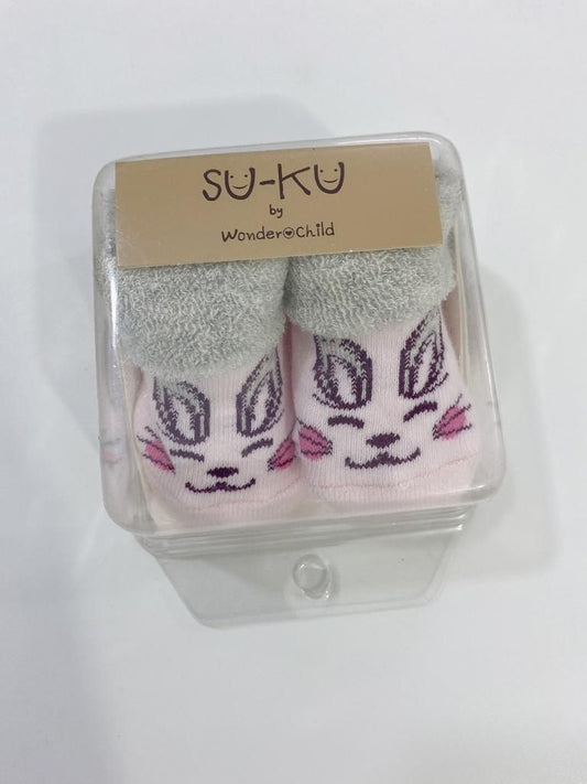 Newborn Baby Winter Socks in Pink